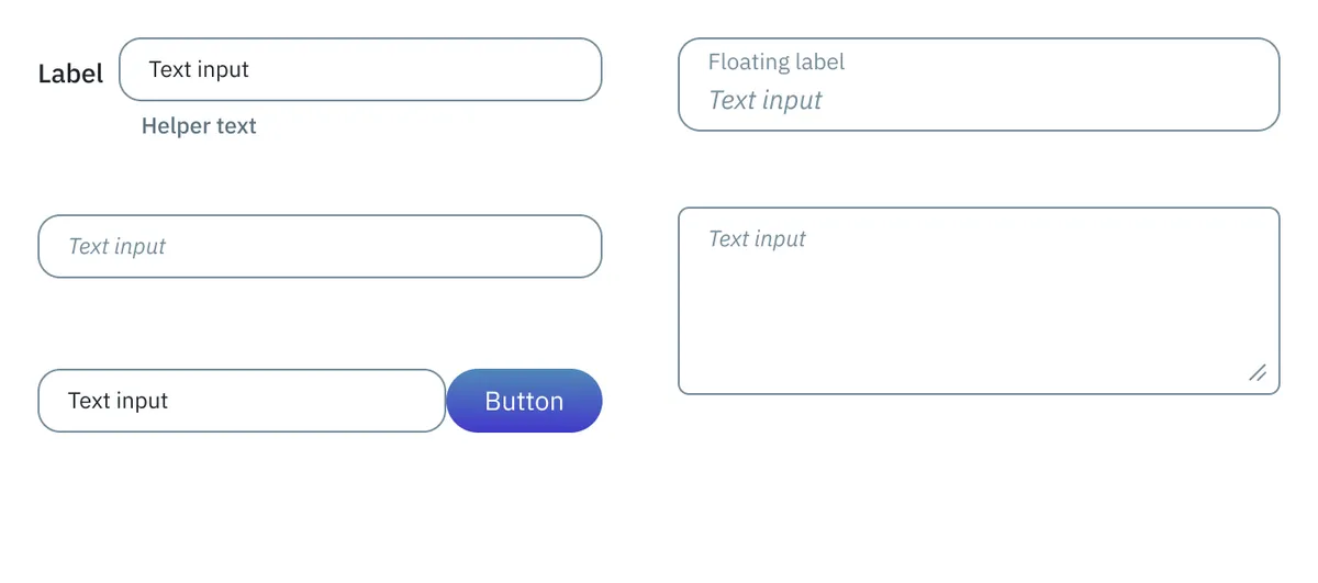Text input examples