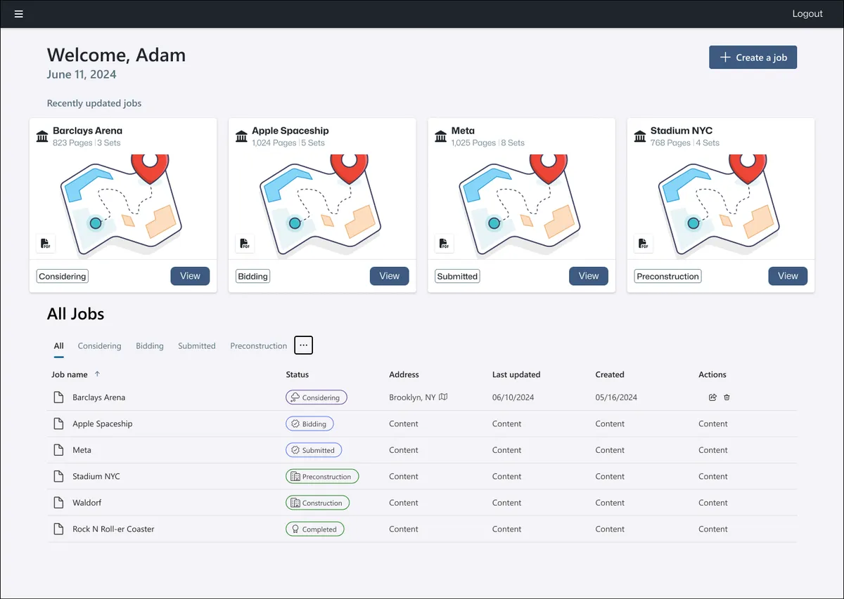 Mid-progress ArchParser desktop design
